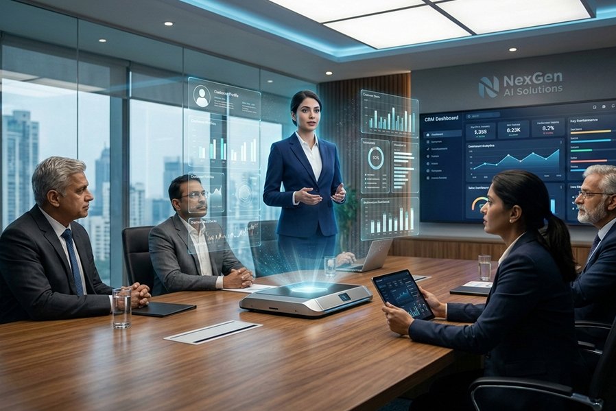 hologram advertising display 