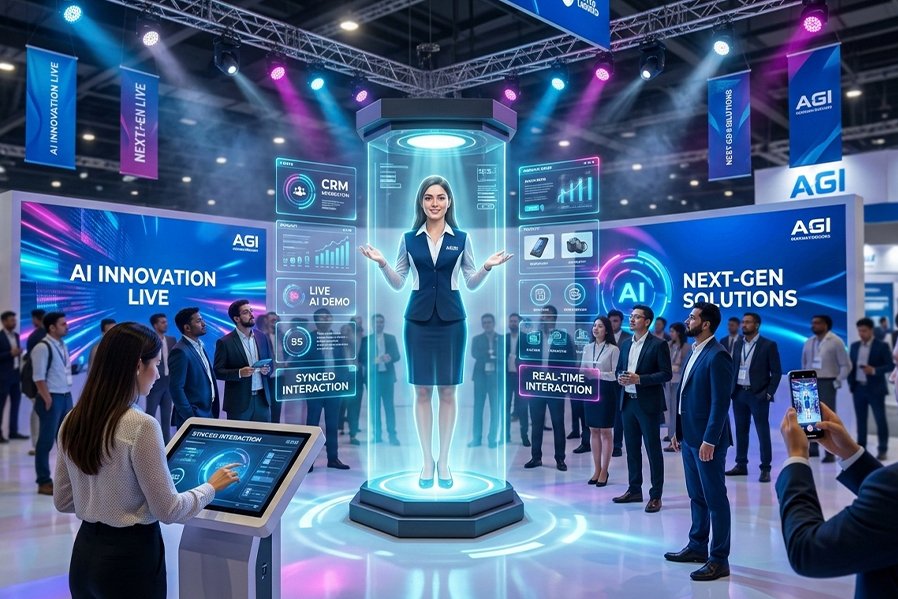 Interactive 3D visual hologram display solution for retail marketing and brand promotion